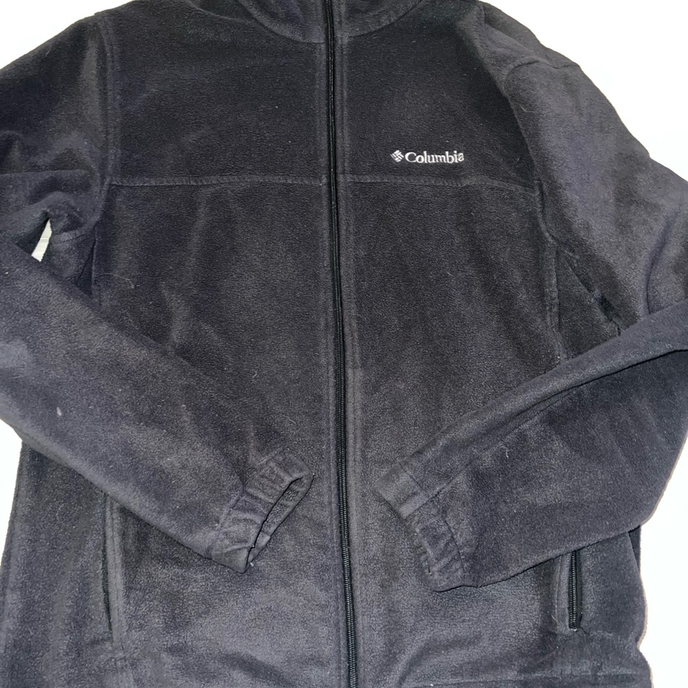 Columbia Black Zip-Up Fleece Jacket